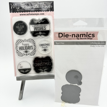 MFT Die-Namics Stanz & Stempel Set - Christmas Labels Tags